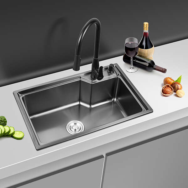 Chậu rửa bát 1 hố chống xước HINOX AM-6844F